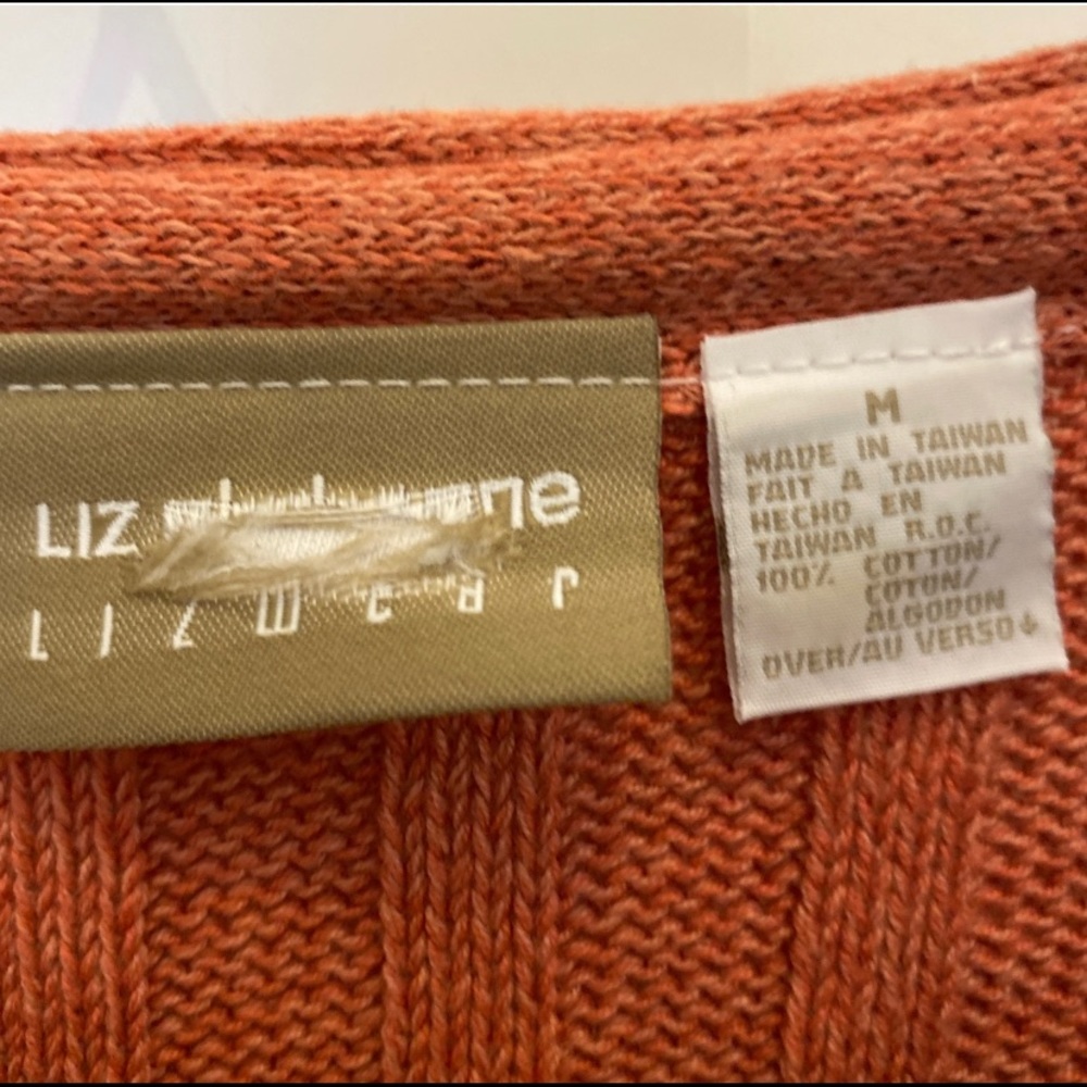 🍊VINTAGE ORANGE KNIT SWEATER - Picture 3 of 3